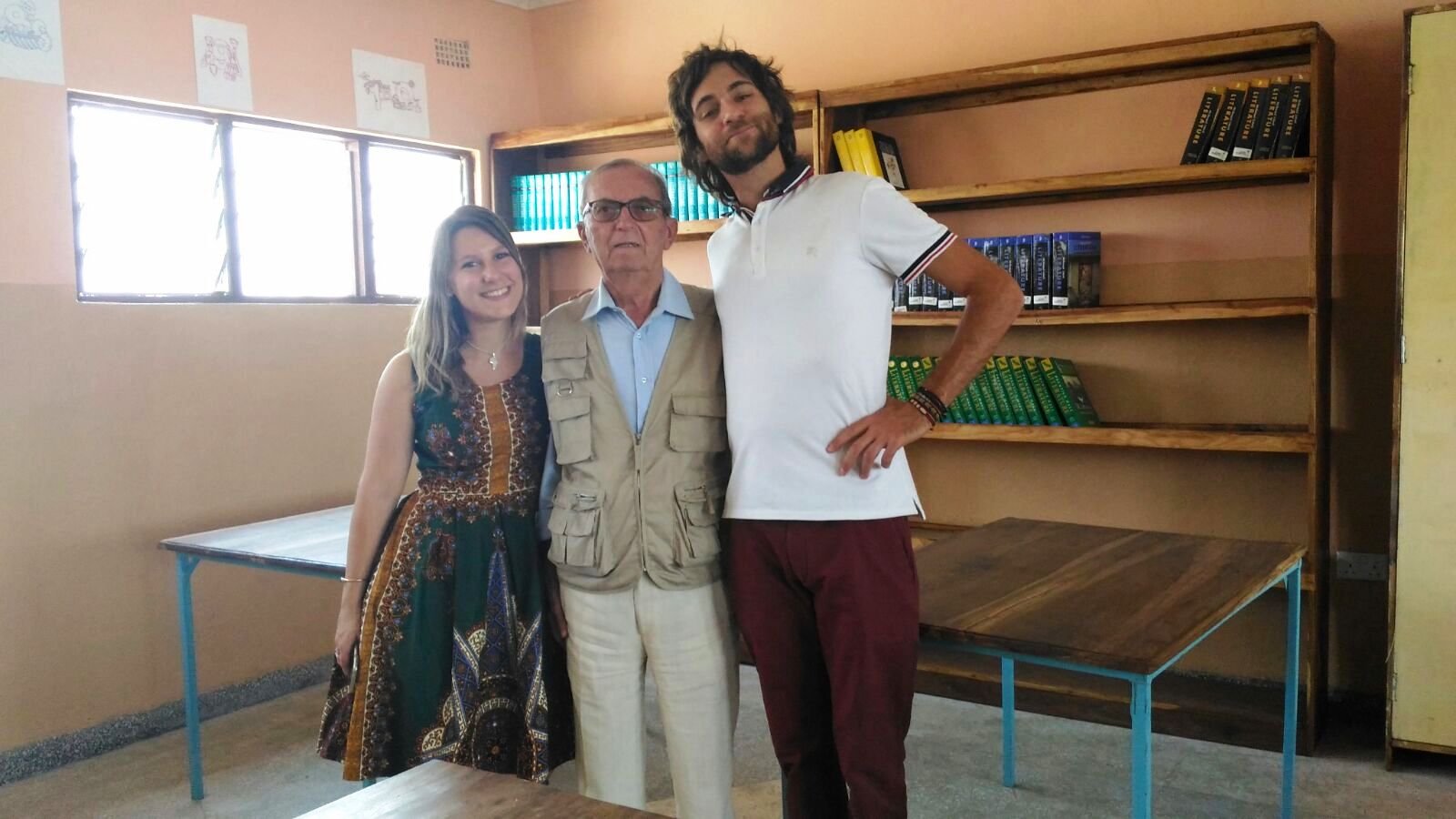 Italo Nannini con Beatrice e Giulio nostri volontari in Servizio Civile