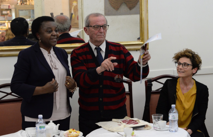 l'on. Kyenge con Italo Nannini e Anita Manti