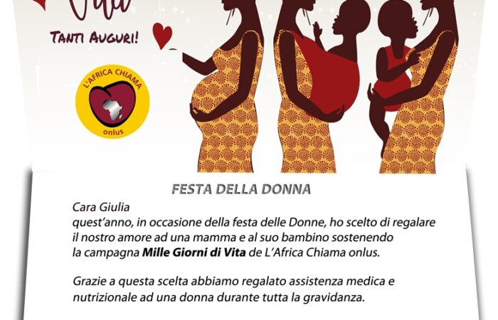 esempio di cartolina digitale festa della donna