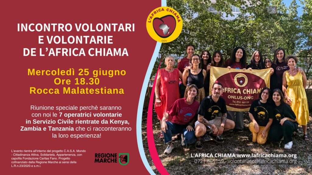 incontro volontari 25 giugno 2025: ore 18:30,Rocca Malatestiana